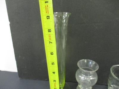 Assortment Of Clear Glass - Cups - Bowls - Toothpick Holder #3
