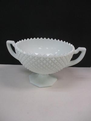 Fenton Lidded Hobnail Candy Nut Dish Dish Milk Glass - Avon Trinket Dish - Vintage Westmoreland Hobnail Candy Dish