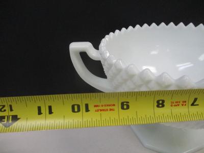 Fenton Lidded Hobnail Candy Nut Dish Dish Milk Glass - Avon Trinket Dish - Vintage Westmoreland Hobnail Candy Dish