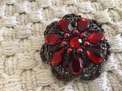 Red Fashion Brooch