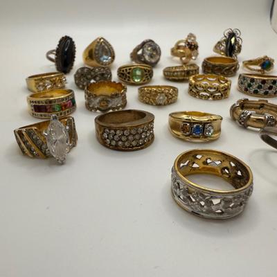 Large Ring Collection, incl. 925 (ST-HS)