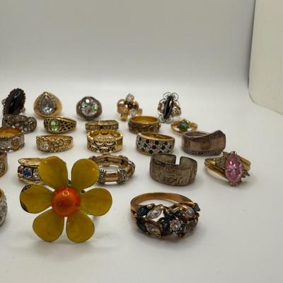 Large Ring Collection, incl. 925 (ST-HS)