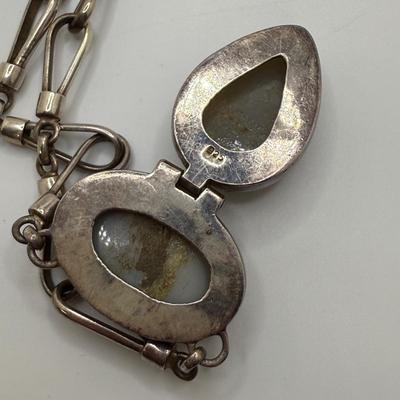 Druzy Pendant Sterling Necklace (ST-HS)
