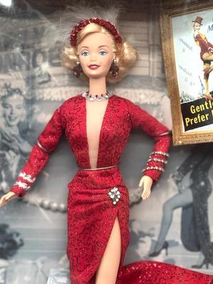 Marilyn Monroe Gentlemen Prefer Blonds Barbie Red Sequins Dress
