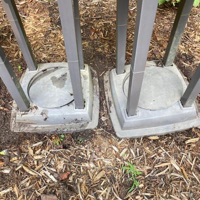 Pair of Tall Plastic Plant Containers (BY-MG)