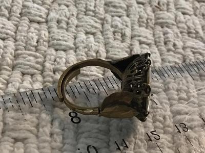 Vintage satsuma Flower Ring
