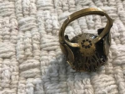 Vintage satsuma Flower Ring
