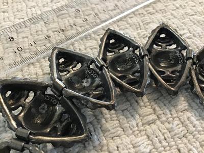 Wide Multi Metal Locking Bracelet