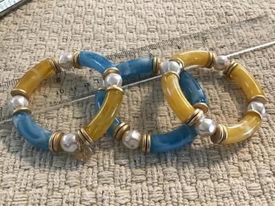 Faux Marbled Tube Bracelet