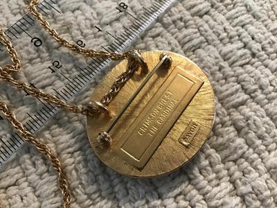 Vintage Avon Cardinal Ceramic Necklace/ Brooch