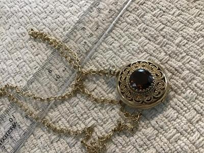 Avon Vintage Gold Tone Locket Necklace