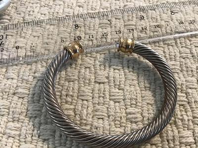 Cable Cuff Rhinestone Ends