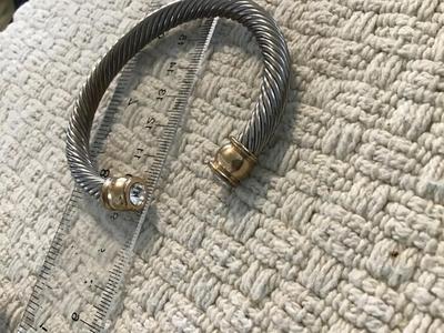 Cable Cuff Rhinestone Ends