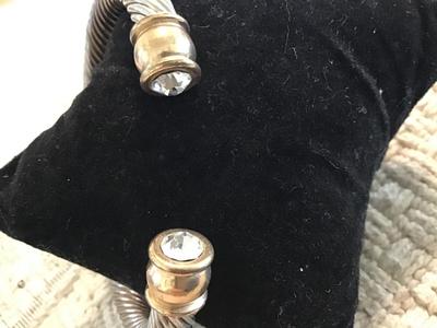 Cable Cuff Rhinestone Ends