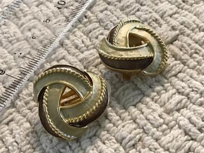 Multi Tone Clip on Earrings