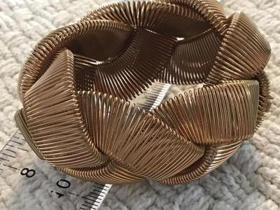 Gold Tone Mesh Wire Bracelet