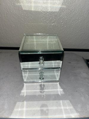 Mirrored box with drawers