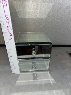 Mirrored box with drawers