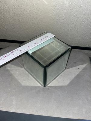 Mirrored box with drawers
