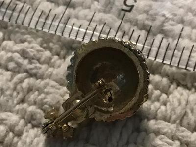 Vintage Maltese Cross Orb pin