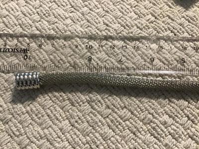 Silver Tone Mesh Bracelet