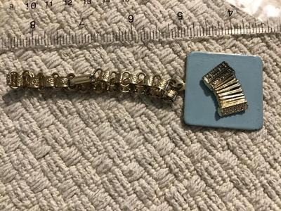Vintage Harmonica Charm Bracelet