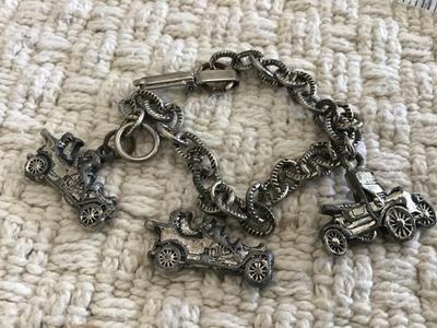 Vintage Car Charm Bracelet
