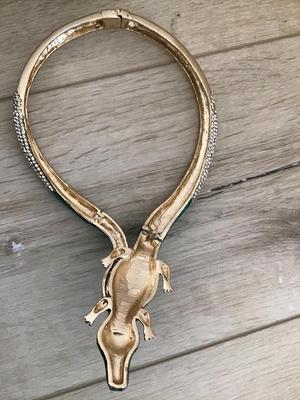 Crocodile Rhinestone Necklace