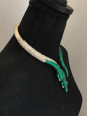 Crocodile Rhinestone Necklace