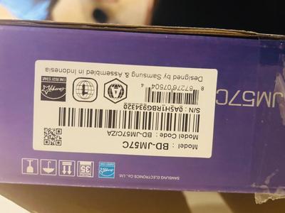 55” SAMSUNG SMART TV AND SAMSUNG SMART BLUE-RAY DVD PLAYER