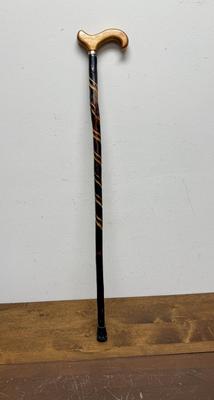 Classic Handcrafted Carved Wood Walking Cane