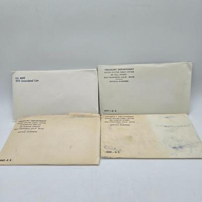 Lot 121: U.S. Mint Uncirculated Coin Sets from 1965, 1969, 1971, 1973
