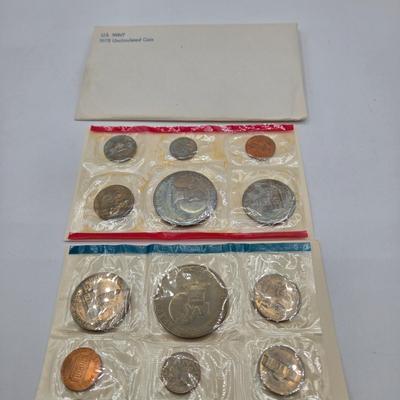LOT 122: U.S. Mint Uncirculated Coin Sets from 1965, 1969, 1972, 1975