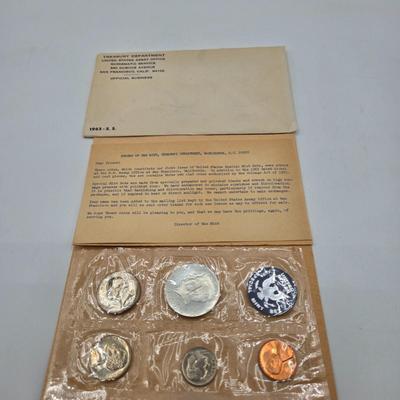 LOT 123: U.S. Mint Uncirculated Coin Sets from 1965, 1968, 1969, 1972