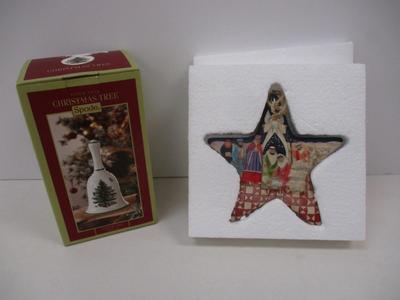 Spode Christmas Tree Bell - Lenox Nativity Star Hanging Ornament - Jim Shore Ornament