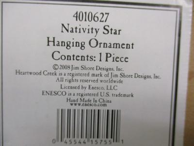 Spode Christmas Tree Bell - Lenox Nativity Star Hanging Ornament - Jim Shore Ornament