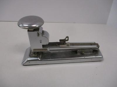 Vintage Nickle Plated Metal Screw Nutcracker - Staplers - Oil Can - Bottle Opener