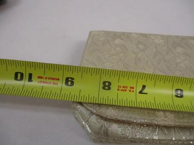 Vintage Pegi Paris Clutch Purse Floral Brocade Embroidered Satin Lining Interior
