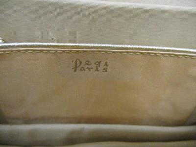 Vintage Pegi Paris Clutch Purse Floral Brocade Embroidered Satin Lining Interior