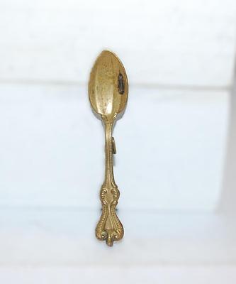 VINTAGE SPOON BROOCH (2¼" x ½") with Brass-Style Finish