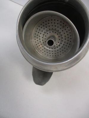 Child's Toy Iron 1950's Laundry-Day Helper - Child Doll Aluminum Coffee Percolator With Red Wood Handle & Lid - Aluminum...