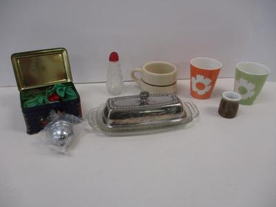Butter Dish - Basket Infuser Strainer - Cups