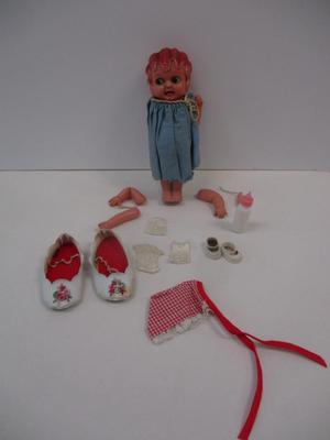 Celluloid Kewpie Doll & Other Accessories
