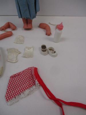 Celluloid Kewpie Doll & Other Accessories