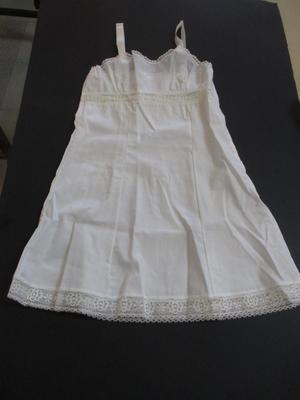 5 - Her Majesty Vintage Young Girls Ivory/White Slip Various Sizes Nylon Lace Trim Made in USA #1