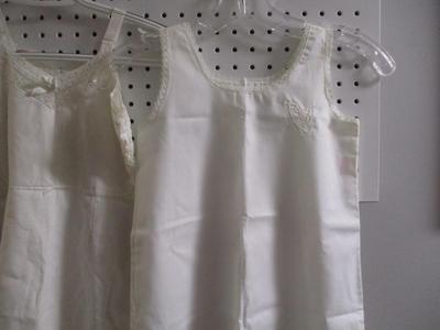 5 - Her Majesty Vintage Young Girls Ivory/White Slip Various Sizes Nylon Lace Trim Made in USA #1