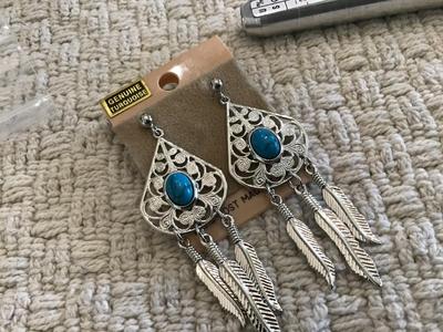 Vintage Earrings On Card