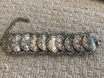 Silver Tone Boho Bracelet