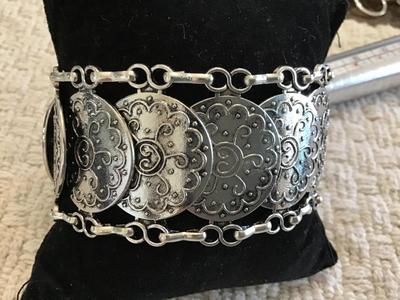 Silver Tone Boho Bracelet