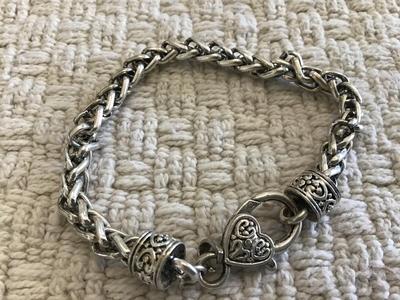 Chunky Silver Tone Bracelet